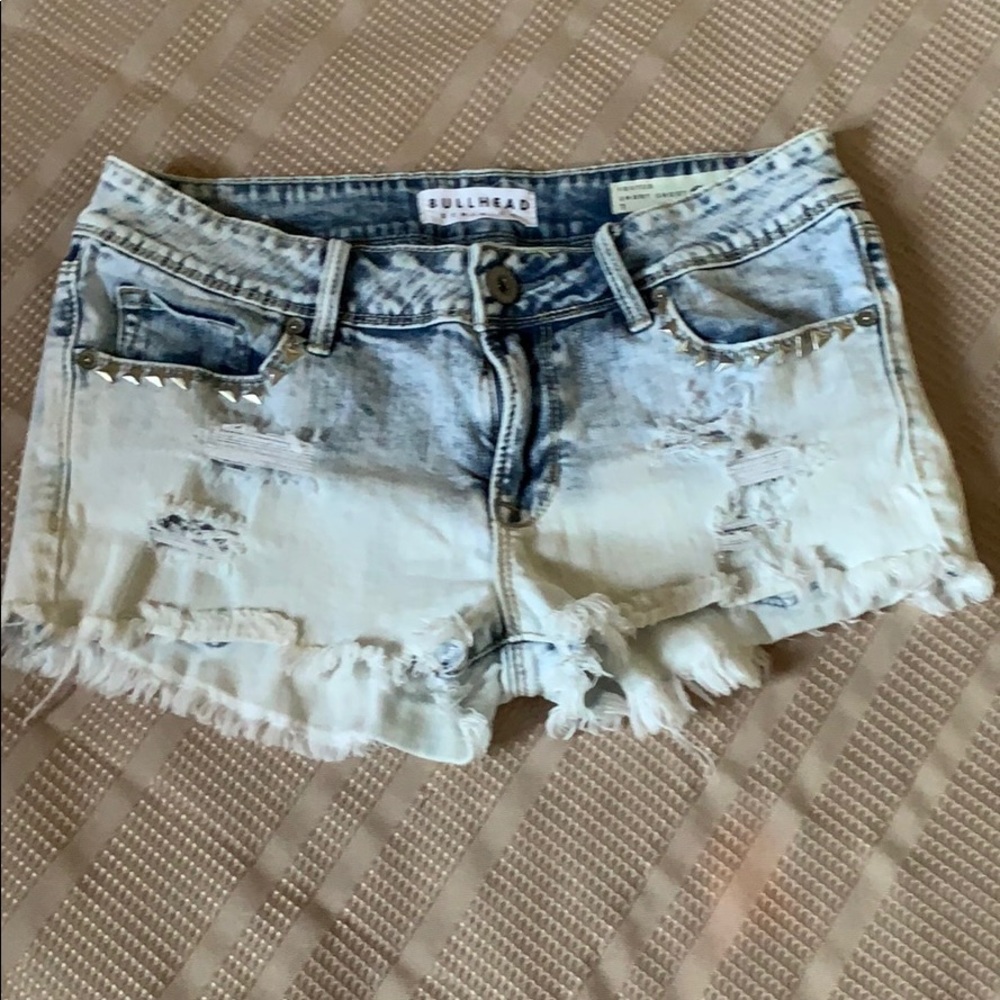 Bullhead Frayed Short Jean Shorts
